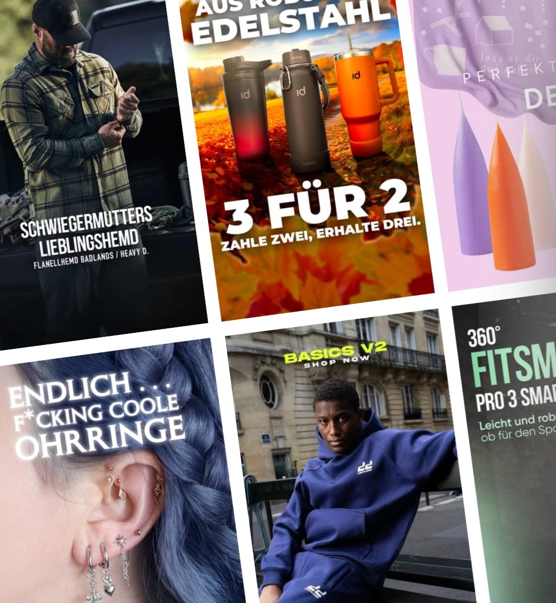 Ad-Creatives, die mit KI-Agenten für eCommerce-Brands erstellt wurden