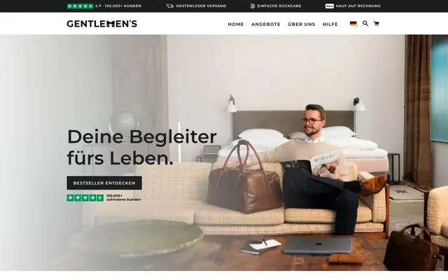 Startseite von Gentlemens