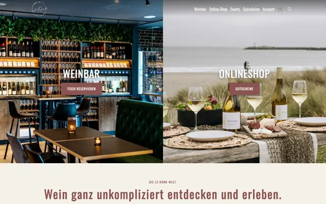 Startseite von LeKork