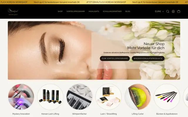 Startseite von Mystery Lashes