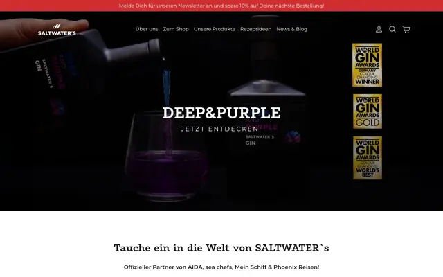 Startseite von Saltwaters
