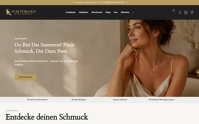Startseite von Staufergold